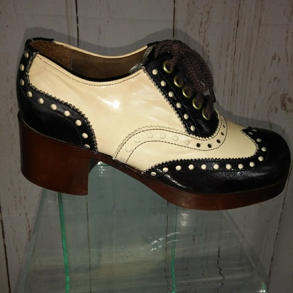 platform saddle shoes